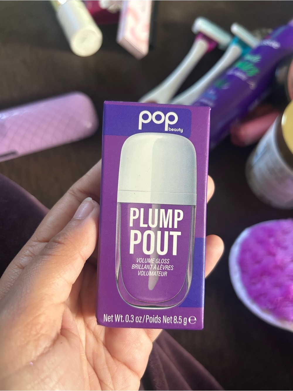 Pop Beauty Plump Pout Volume Gloss — Purple Shade